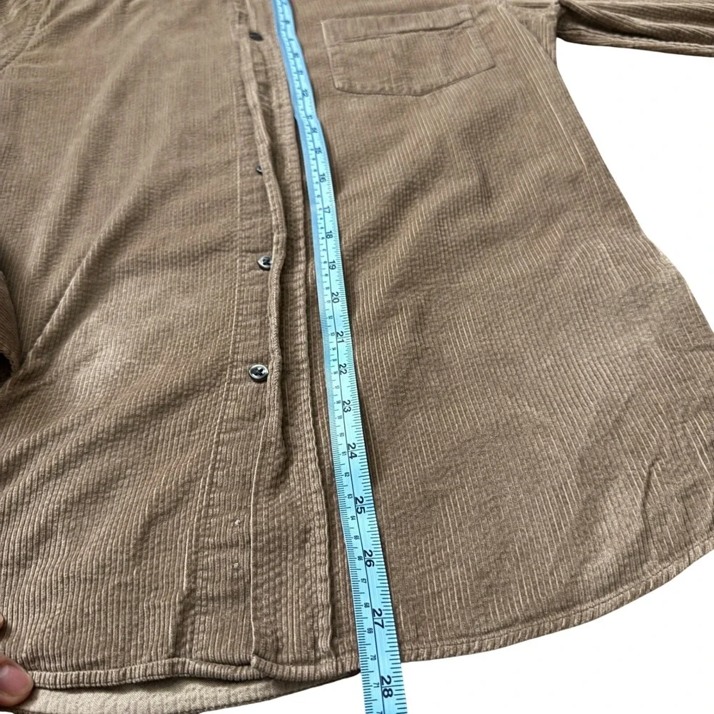 Reiss‎ Minimalist Corduroy Button Down Shirt  Cotton Pocket DD17